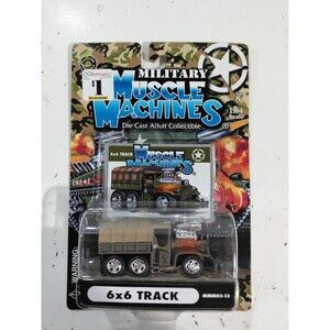 NIP Muscle Machines MMM03-13 1:64 Die Cast Hot Rod Army 6x6 Truck